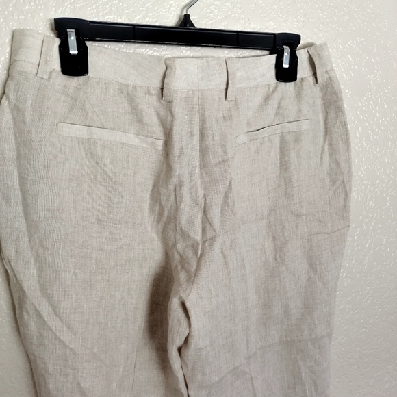 NWT Hubert Gasser linen crop pants lagenlook sz 8/M/44 - Picture 8 of 11